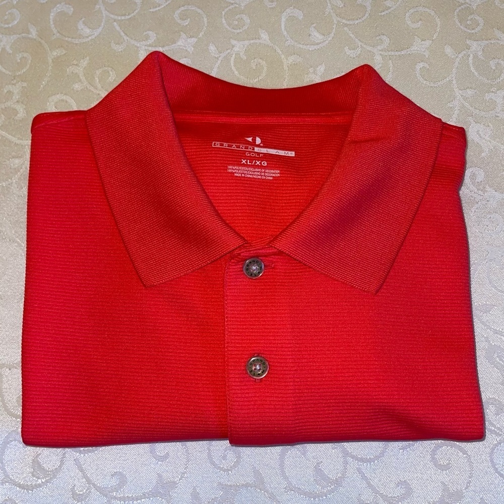 Grand Slam Coral Golf Polo Shirt Size XL - Picture 4 of 11